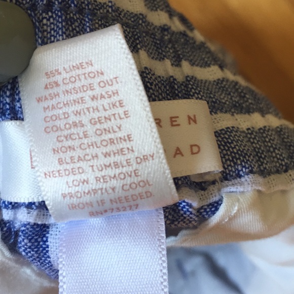 Lauren Conrad Cotton Linen Striped Pants - Picture 7 of 7